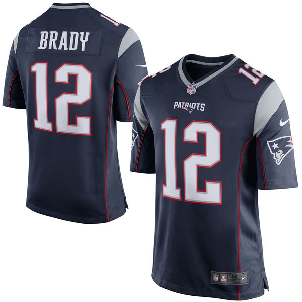 Tom Brady New England Patriots Youth Nike Team Color Game Jersey - Navy Blue